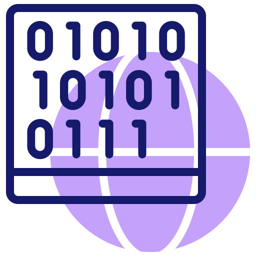 Binary codes icône
