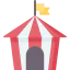 Circus tent icon 64x64