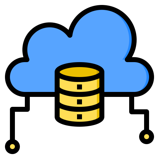 Cloud database icône