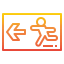 Emergency exit icon 64x64