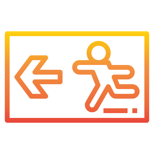 Emergency exit Ikona