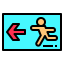 Emergency exit icon 64x64