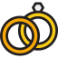 Wedding rings icon 64x64
