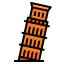 Pisa tower icon 64x64