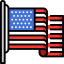 United states of america icon 64x64
