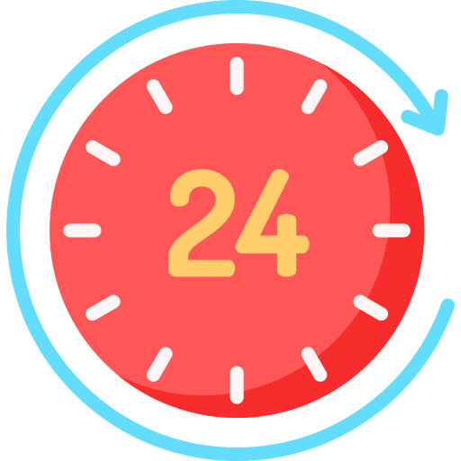 24 hours icon