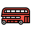 Double decker bus icon 64x64