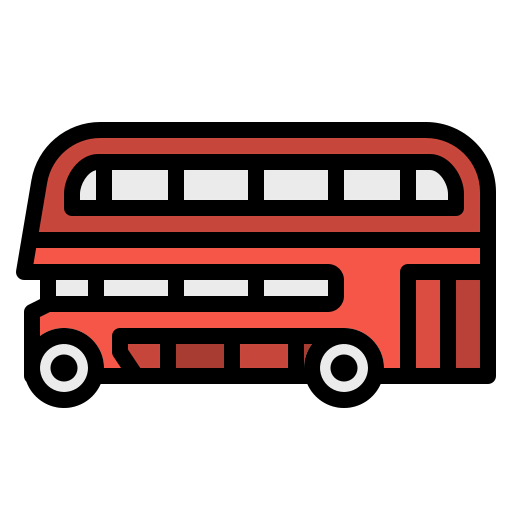 Double decker bus icon