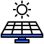 Solar panel 图标 64x64