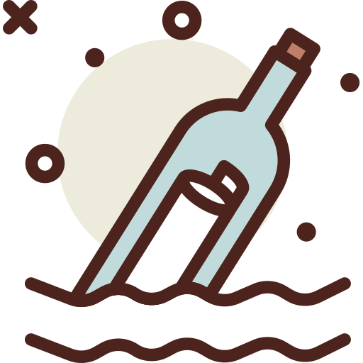 Message in a bottle Ikona