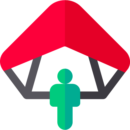 Hang gliding icon