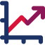 Line chart icon 64x64