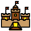 Sand castle icon 64x64