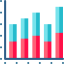 Bar chart 图标 64x64