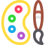 Paint palette icon 64x64