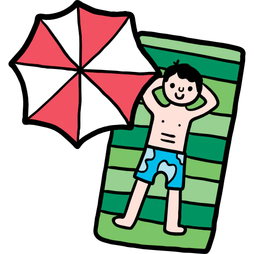 Sunbathing icon