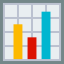 Bar chart icon 64x64