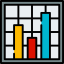 Bar chart icon 64x64