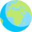 Earth globe icon 64x64