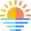 Beach sunset Symbol 64x64