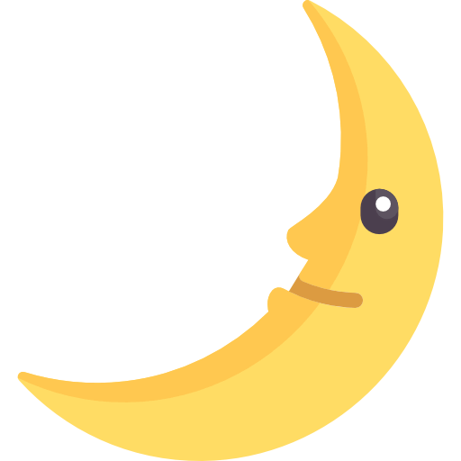Half moon icône