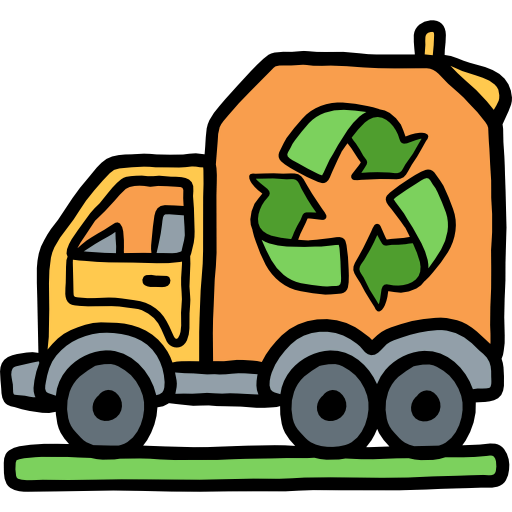 Garbage truck icon