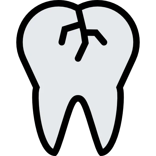 Broken tooth icône