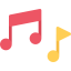 Musical notes icon 64x64