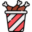 Fried chicken icon 64x64