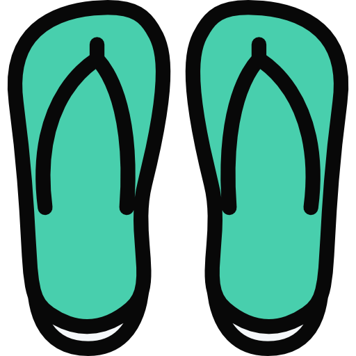 Flip flops icon