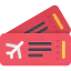 Plane ticket icon 64x64