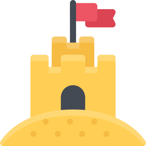 Sand castle icon