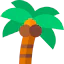 Coconut tree icon 64x64
