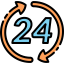 24 hours icon 64x64