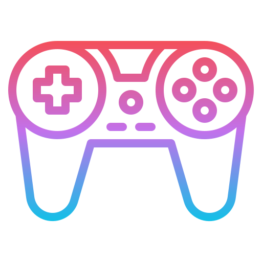 Playing videogame icon