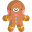 Gingerbread man icon 64x64