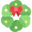 Christmas wreath icon 64x64