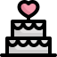 Wedding cake icon 64x64
