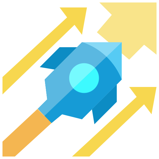 Rocket launch icon