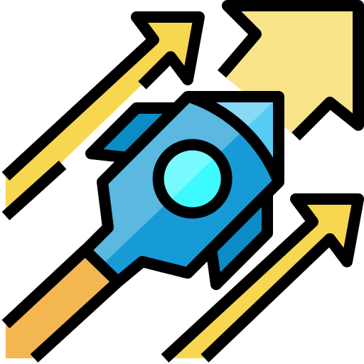 Rocket launch icon