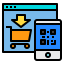 Online shopping Symbol 64x64