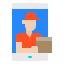 Delivery man Symbol 64x64