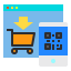 Online shopping Symbol 64x64