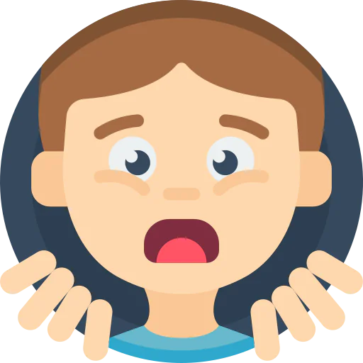 Scared icon