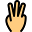 Three fingers icon 64x64