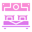 Double bed icon 64x64