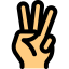 Three fingers biểu tượng 64x64