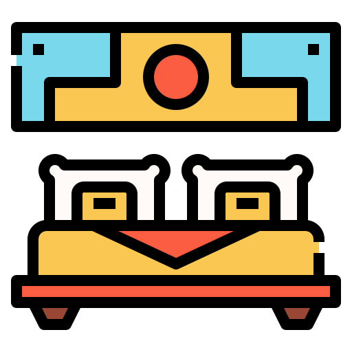 Double bed icon