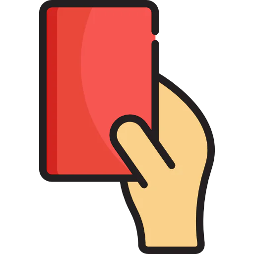 Red card icon