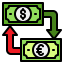 Money exchange icon 64x64